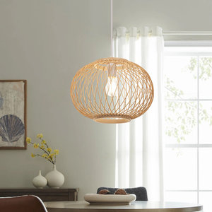 Lámpara colgante de bambú tejida moderna hecha a mano hermosa hecha a mano para la decoración de su hogar - Product Image 5