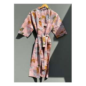 ชุดกิโมโนผ้าฝ้ายพิมพ์ลายเสือแบบนุ่มนวล สวมใส่สบาย - Product Image 2