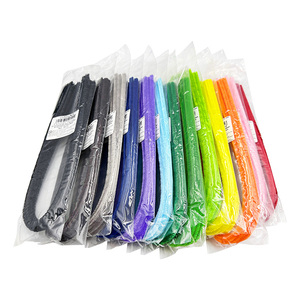 10 piezas de tallos de chenilla desechables de 8 mm x 50 cm, 1 color, para manualidades. - Product Image 6