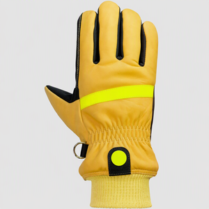 Gants de pompier courts Sabre en cuir pleine fleur avec membrane Porelle pour incendies structurels EN 659 - Product Image 2