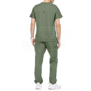 Ensembles de blouses d'hôpital à séchage rapide 100% coton, sur mesure, nouveau design, haute qualité pour hommes - Product Image 3