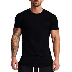 High Quality 100% Cotton Gym Fitness <b>T</b>-<b>Shirt</b> Breathable Knitted Custom O-Neck <b>Short</b> Sleeve Plain Design Regular Fit Low MOQ for - Product Image 6