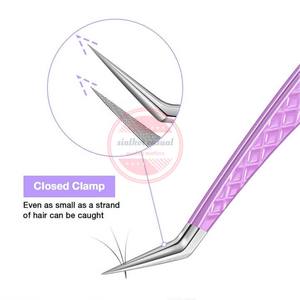 Pince à cils pour extension de cils Fiber Tip Volume Extensions de cils Pince à épiler - Product Image 2