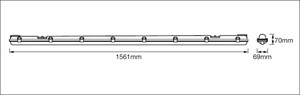 Striscia LED impermeabile con tubo IP65 da 19W 4000K 150cm (Ledvance 4058075303966) - Product Image 5