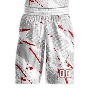 Ensembles d'uniformes de basketball de qualité supérieure, grandes tailles, 100 % polyester, antibactérien, séchage rapide, respirant, design par sublimation - Product Image 2