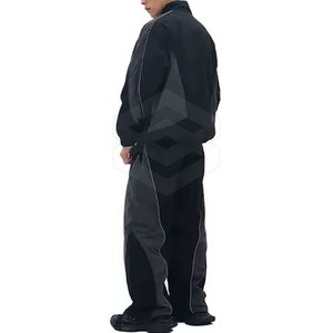 Chándales cómodos y ligeros con cremallera completa para hombre, conjuntos transpirables de estilo sólido para correr de invierno con cuello con capucha - Product Image 4