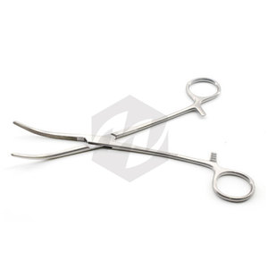 Rochester Carmalt Forceps Curved 8" Manual Surgical Hemostatic <b>Clamp</b> Tool Stainless Steel CE Certified Veterinary Surgical - Product Image 2