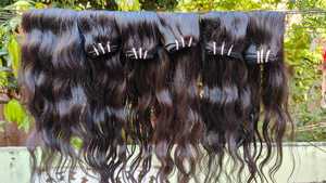 Proveedor de cabello de templo indio crudo de la India, vendedores de cabello indio virgen natural de cabello crudo, extensiones de cabello indio Remy 100% cabello humano - Product Image 2