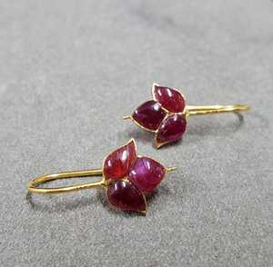 Pendientes de Plata de Ley 925 con Piedra Preciosa de Calcedonia Rosa en Forma de Pirámide de 6 a 9 mm, Forma de Pera, Estilo Vintage, Certificados por IGI, para Compromiso, Boda, Fiesta - Product Image 1