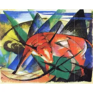 Animal rouge M. Franz Cuisine et Salle de Bain Murale Douche Dosseret en Marbre Carrelage de Céramique - Product Image 1