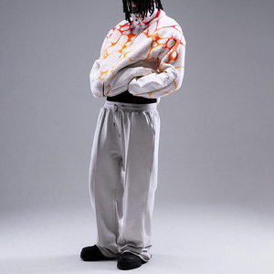 แจ็กเก็ตขนแกะทรงแบ็กกี้เชอร์ปาคอตั้งลายปะต่อหลากสีสำหรับฤดูหนาว - Product Image 4