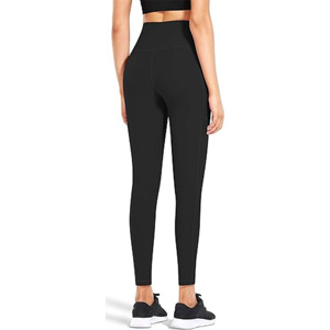 2024 OEM Custom Color Compression Gym Workout Full Length High Waist <b>Leggings</b> Solid <b>Pattern</b> Quick Dry Breathable Sport - Product Image 4