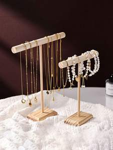 Porte-bijoux en bois naturel, bonne qualité, commandes en gros, prix d'usine - Product Image 2