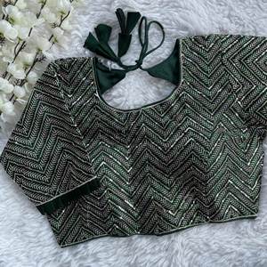 Blusa étnica elegante confeccionada tradicional de Boutique India pakistaní Ropa elegante y cómoda Diseñador Fancy Latest Ethnic - Product Image 5