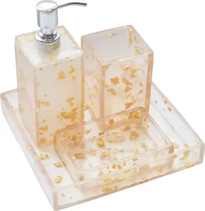 Best Quality Luxury Four-piece Resin <b>Bathroom</b> <b>Accessory</b> <b>Set</b> with Customized Color and European Style for Elegant Decor - Product Image 5