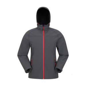 Veste Softshell légère pour hommes Fermeture à glissière en toile de qualité Longue hiver à capuche Nouveau design Technique de teinture unie Taille personnalisée - Product Image 4