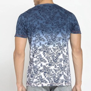 Servicio OEM personalizado deportes humedad Wicking Slim Fit camisa mejor calidad dobladillo curvo Casual camisetas en blanco - Product Image 3