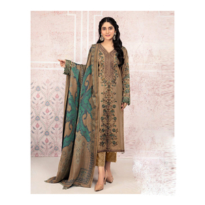 Collection Eid Femmes Salwar Kameez Ladies Shalwar Kameez Robe Dames Costumes Brodés Designer Shalwar Kameez - Product Image 2