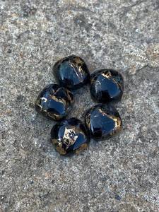 Superbe Turquoise Cuivre Noir Naturel 10x10mm, Cabochon à Coupe Coussin Hautement Poli, Fond Plat, Pierre Précieuse en Vrac pour la Fabrication, Vente en Gros - Product Image 2