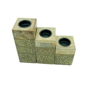 Quemador de madera Oud de diseño maravilloso Quemador Bakhoor de forma cuadrada de diferentes tamaños para uso en bodas y fiestas - Product Image 3