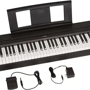 Preço com desconto super YAMAHAS P71 Piano digital de ação com pedal de sustentação e fonte de energia com 88 teclas