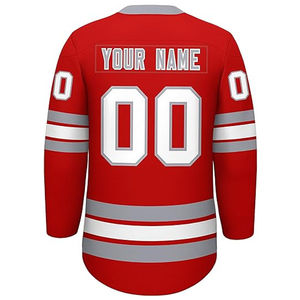 Ensembles de maillots de hockey sur glace en mesh unisexe 2024, tendance, best-seller, design personnalisé, logo imprimé, service OEM pour uniformes de hockey sur glace - Product Image 2