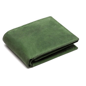 Portefeuille court pliable en cuir véritable pour homme avec un design léger et écologique, plusieurs emplacements pour cartes et rangement sécurisé pour l'argent liquide - Product Image 1