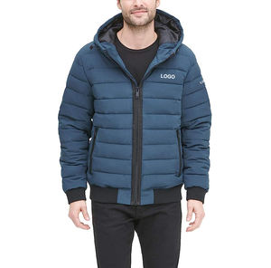 Chaqueta acolchada personalizada para hombre, cazadora de viento de invierno, prendas de vestir de poliéster, chaqueta acolchada informal de manga larga, Haus Industries - Product Image 3