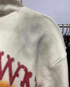 Custom Streetwear Printed Pullover Hoody Jacket Print Oversized French Terry Heavyweight Vintage <b>Black</b> Acid Wash <b>Hoodie</b> - Product Image 3