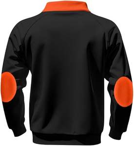 Heren Mode Sweatshirt Staande Kraag 1/4 Ritsslover Met Lange Mouwen Elleboog Gewatteerd Voor Wintertraining En Buitenkleding - Product Image 2