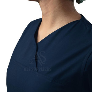 Uniforme d'infirmière de couleur personnalisée en gros tissu doux et durable uniforme de gommage de logo personnalisé de haute qualité - Product Image 5