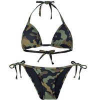 Conjunto de Bikini Sexy con Estampado de Camuflaje Personalizado al por Mayor, Traje de Baño de Dos Piezas con Sujetador y Braguitas para Mujer, Ecológico, Tallas Grandes, OEM, Pedido al por Mayor, Secado Rápido