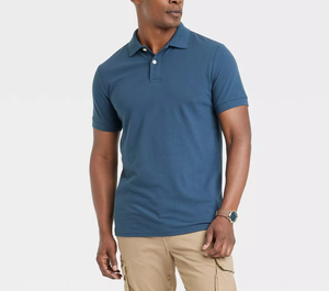 Polo homme de qualité supérieure avec logo personnalisé, taille personnalisée, 50% coton 50% polyester, 220 GSM, plusieurs options de couleurs - Product Image 1