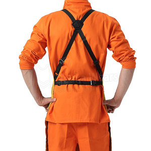 Tabliers de soudure résistants à logo personnalisé, faible MOQ, bretelles réglables, en cuir personnalisé, poches avant, vêtements de travail pour la protection - Product Image 3