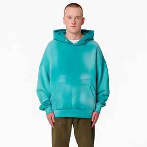 Casual Gradient Color Hommes Femmes 400 Grammes Wash Water Hoodies Épais Coton Haute Qualité Surdimensionné Hoodies - Product Image 2