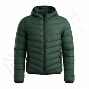 Men's Cropped Puffer Jacket Outdoor Winter Windbreaker Down Alternative <b>Coat</b> Insulated Warm Thermal Outerwear Stylish Snow Gear - Product Image 1