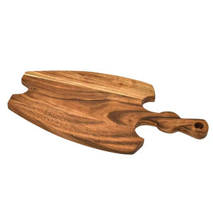 Plateau en bois fini naturel poli Fabricant de l'Inde Pizza Snack Table Plateau en bois de service pour hôtel et restaurants - Product Image 1