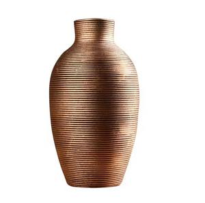 Ensemble de trois vases à fleurs en cuivre poli pour décoration de maison moderne et élégante Vases faits à la main pour table de bureau ou étagère Accent - Product Image 1