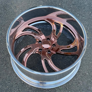 Jantes en alliage forgé chromées concaves 2 pièces 20 22 24 26 pouces, jantes chromées, moyeux américains, lèvres profondes, 5 6 boulons pour Chevrolet <span class=keywords><strong>Silverado</strong></span> - Product Image 2