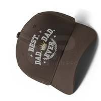 Casquette « Meilleur Papa du Monde » pour la Fête des Pères avec broderie personnalisée élégante et sangle réglable
