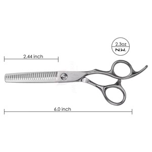 Tijeras de Entresacar Profesionales para Peluquería, 5.75 Pulgadas, al por Mayor |   Alicate Alemán de Acero Inoxidable para Diestros con Punta Roma de 32 Dientes - Product Image 3