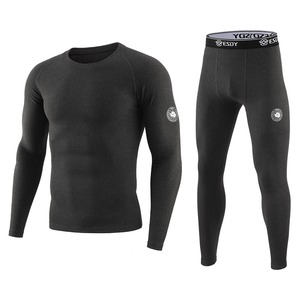 Sous-vêtement thermique unisexe pour les sports de plein air Pantalon d'hiver décontracté en toile fine brodé avec fermeture éclair sur le devant Service OEM - Product Image 6