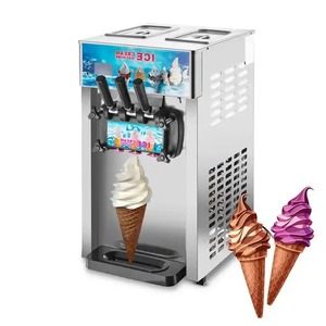 Professional Commercial New Automatic 3 Flavors Fruit <b>Ice</b> <b>Cream</b> Maker Soft Serve <b>Ice</b> <b>Cream</b> <b>Machines</b> for Restaurant Milk Shop - Product Image 1