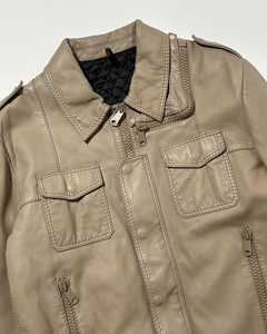 Chaqueta de Cuero Vacuno Genuino Outback Biker 2025, Forro de Algodón Ecológico, Elegante y Transpirable para Verano, Decorada con Plumas - Product Image 3