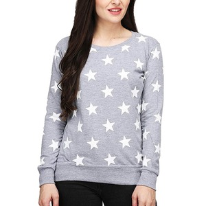 Sweat-shirt pour femme 100% coton, logo imprimé sur le devant, style streetwear minimaliste, automne, tissu doux pour un confort optimal - Product Image 1