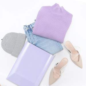 Bolsas de Envío Ecológicas con Adhesivo Fuerte, Resistentes al Agua y a Desgarros, para Ropa, Sobres de Polietileno, Color Lila Morado - Product Image 2
