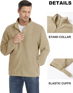 Chaqueta Deportiva Táctica Acolchada de Invierno para Hombre, Transpirable, de Lona, con Cierre de Cremallera, Puños Elásticos, Bolsillos Interiores, para Uso en Exteriores - Product Image 6