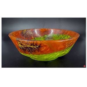 Bol en résine de bois haute vente collations et salade bol de service en résine de bois pour restaurant pour décor de table bol en résine de bois - Product Image 6