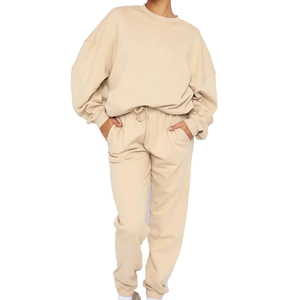 Venta al por mayor Chándal de las mujeres Ropa deportiva Jogger Casual Streetwear Pullover Lounge Wear Trajes de chándal Slim Fit Conjuntos de las mujeres - Product Image 6