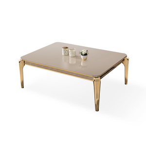 Mesa de centro de cristal de Estambul para sala de estar Proyecto de hotel Apartamento Comedor-Mesa de comedor grande - Product Image 1